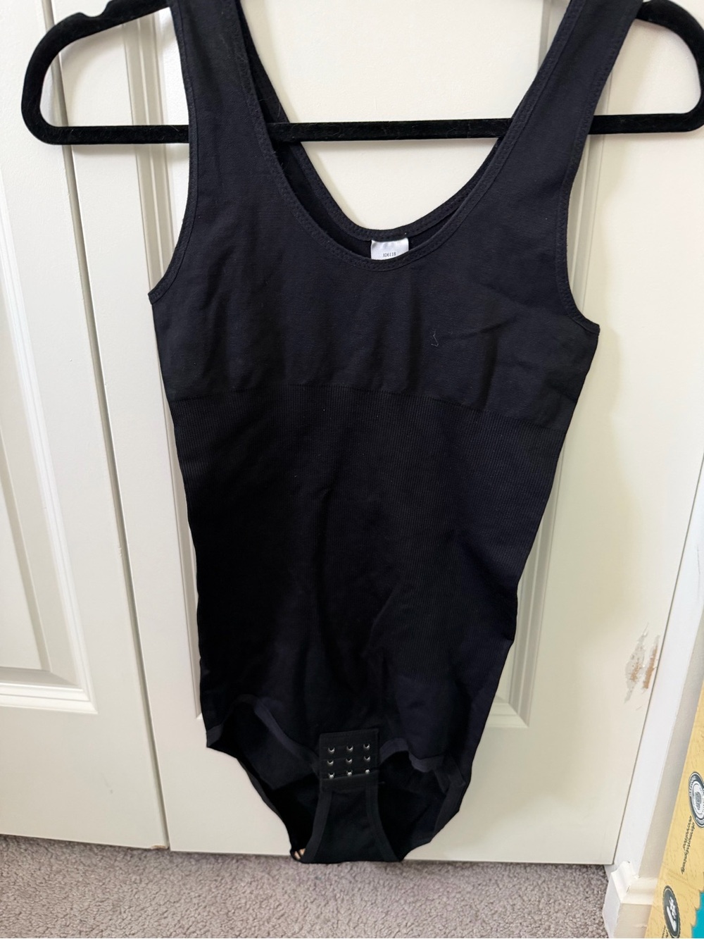 NWOT L/XL Black Seamless Bodysuit Tank